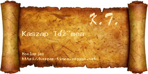 Kaszap Tímea névjegykártya