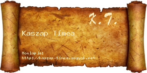 Kaszap Tímea névjegykártya